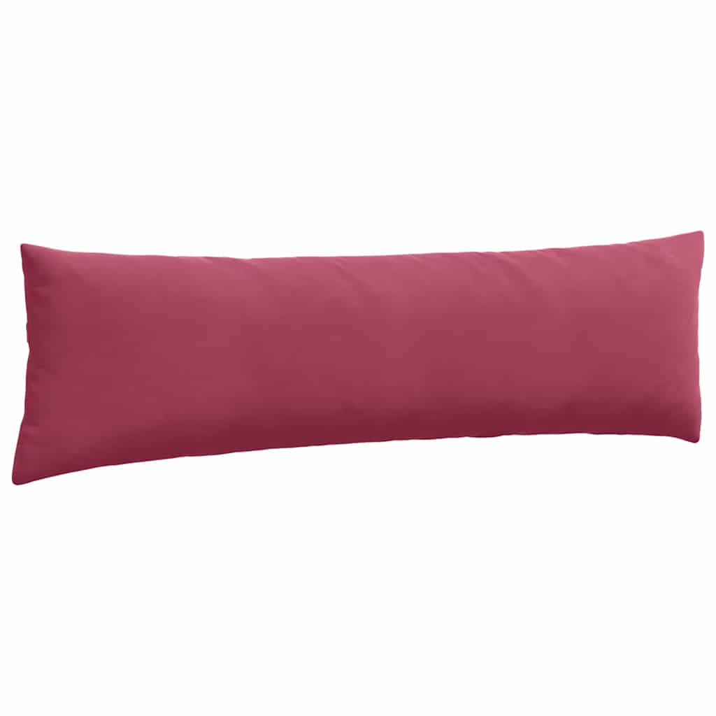 Cuscini da Divano 2 pcs Rosso Vino 145 x 40 cm Tessuto in Cords | homemem39