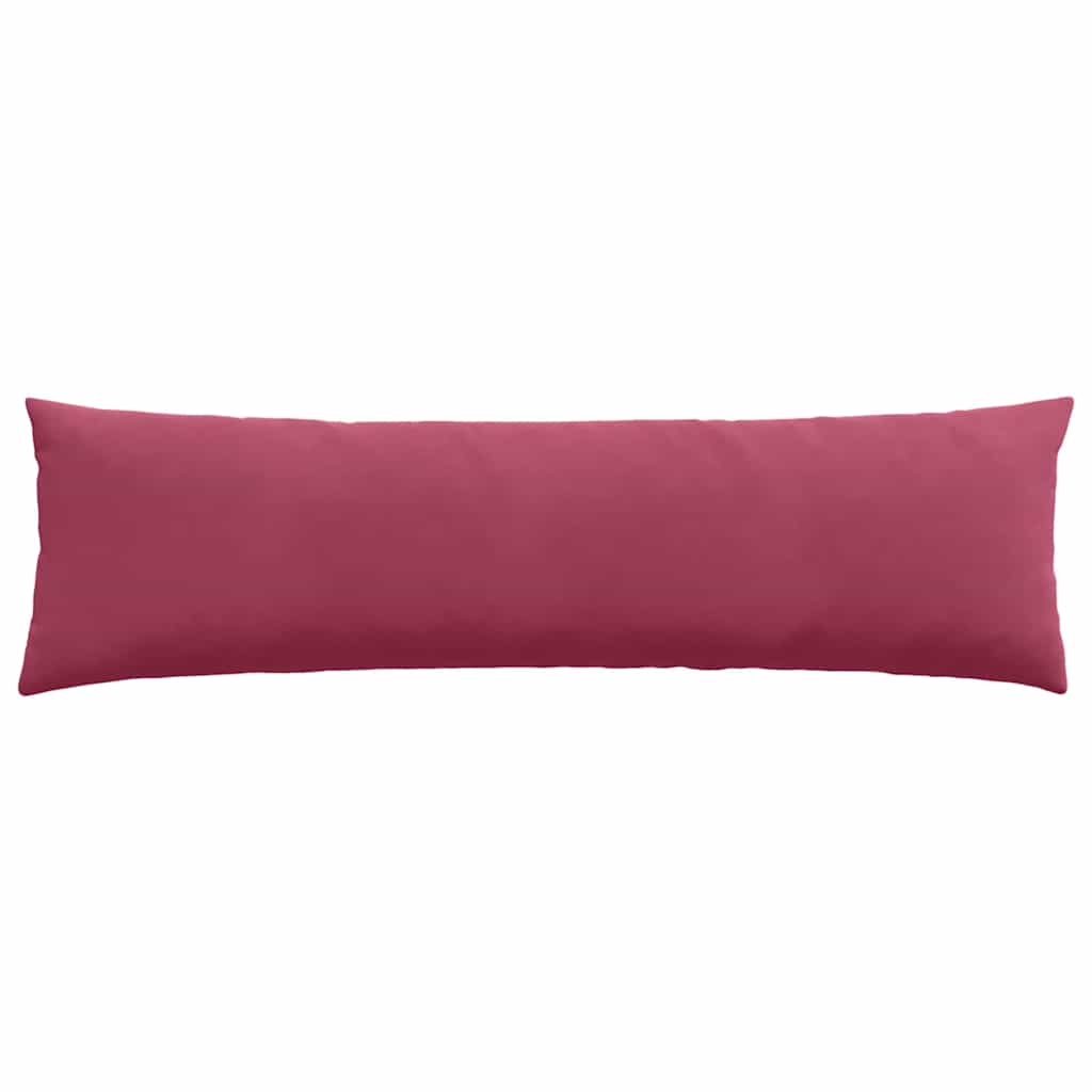 Cuscini da Divano 2 pcs Rosso Vino 145 x 40 cm Tessuto in Cords | homemem39
