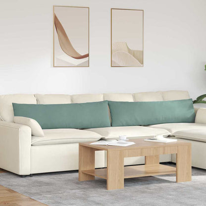Cuscini da Divano 2 pcs Verde Mare 145 x 40 cm Tessuto in Cords | homemem39