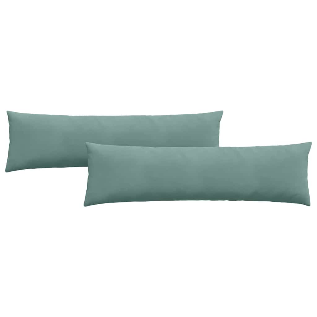 Cuscini da Divano 2 pcs Verde Mare 145 x 40 cm Tessuto in Cords | homemem39