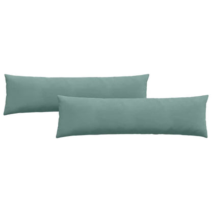 Cuscini da Divano 2 pcs Verde Mare 145 x 40 cm Tessuto in Cords | homemem39