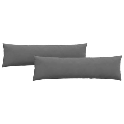 Cuscini da Divano 2 pcs Grigio scuro 145 x 40 cm Tessuto | homemem39