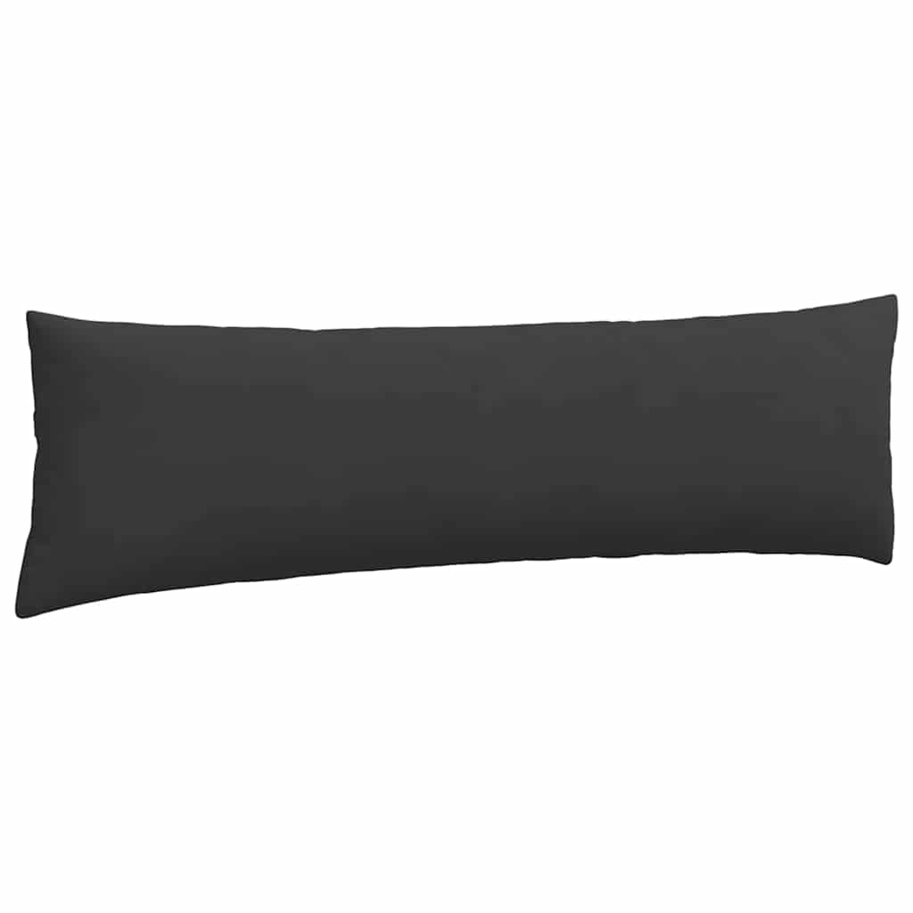 Cuscini da Divano 2 pcs Nero 145 x 40 cm Tessuto | homemem39