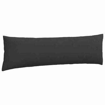 Cuscini da Divano 2 pcs Nero 145 x 40 cm Tessuto