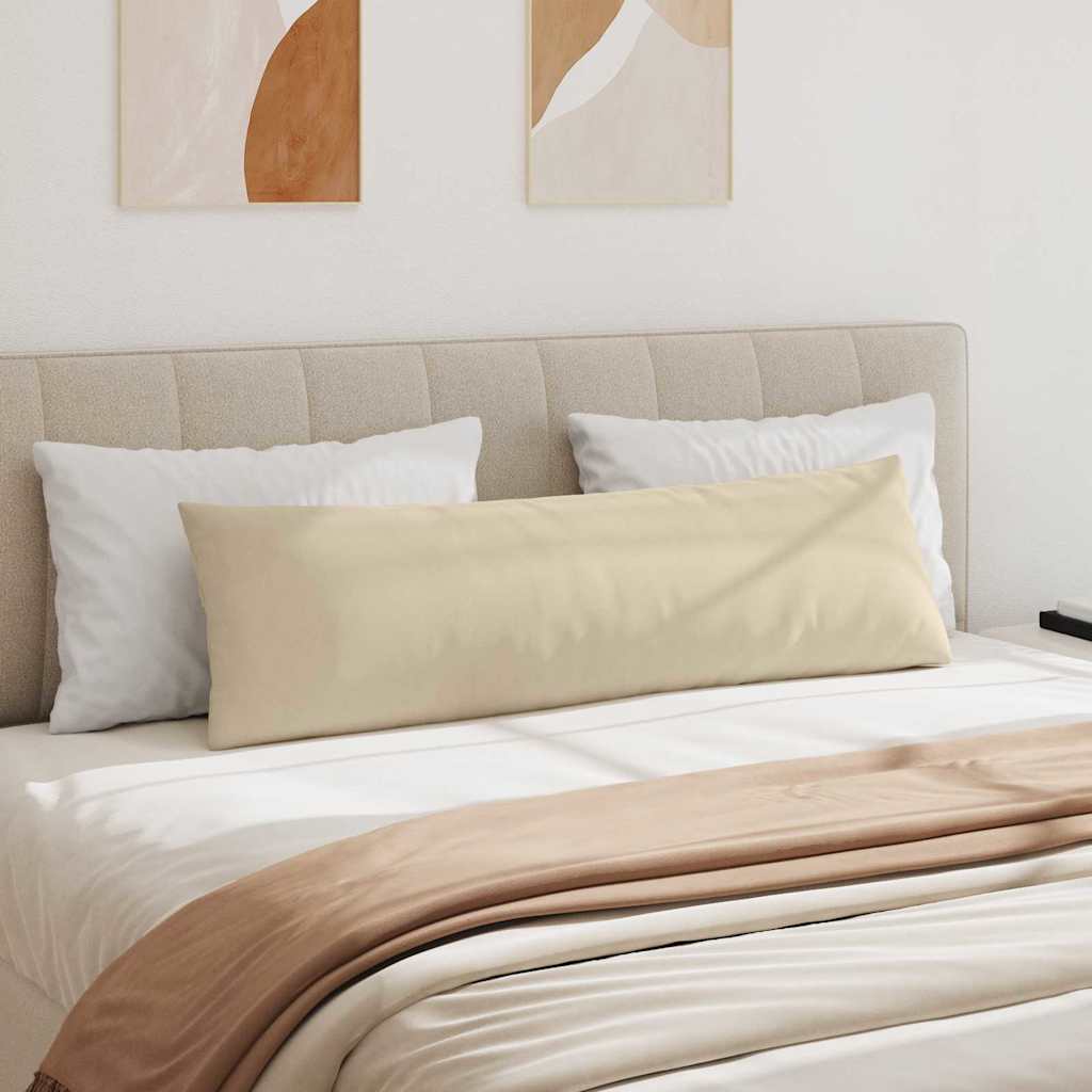 Cuscini da Divano 2 pcs Crema 145 x 40 cm Tessuto | homemem39