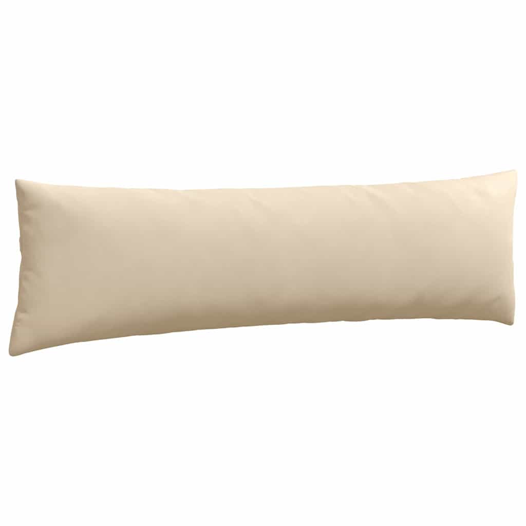 Cuscini da Divano 2 pcs Crema 145 x 40 cm Tessuto