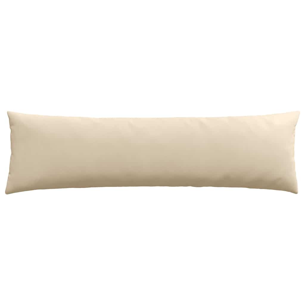 Cuscini da Divano 2 pcs Crema 145 x 40 cm Tessuto