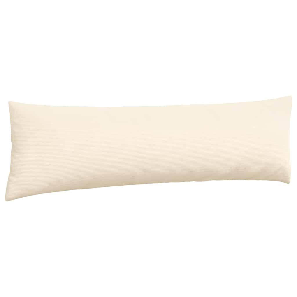 Cuscini da Divano 2 pcs Crema 145 x 40 cm Tessuto in Cords | homemem39