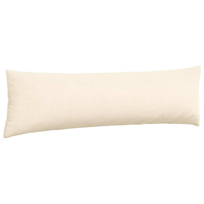 Cuscini da Divano 2 pcs Crema 145 x 40 cm Tessuto in Cords | homemem39