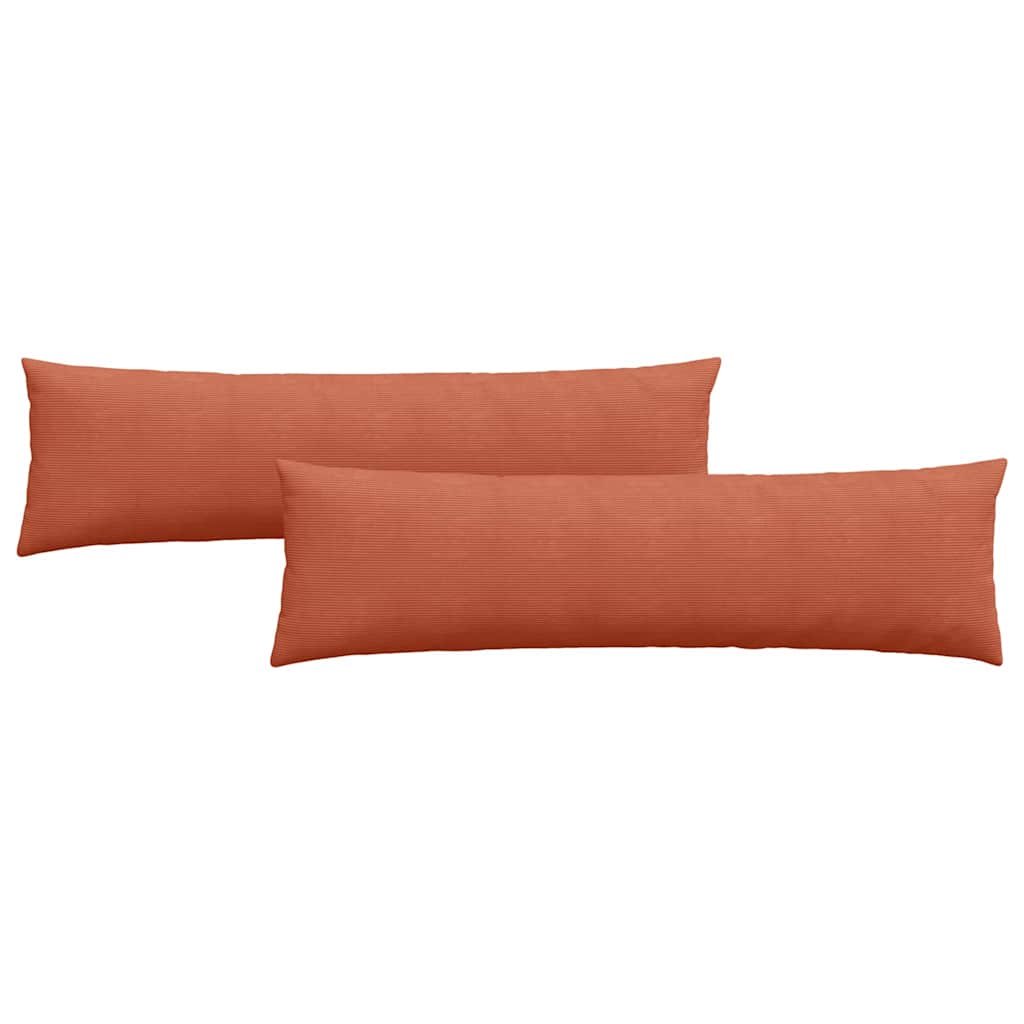Cuscini da Divano 2 pcs Rosso Arancio 145 x 40 cm | homemem39