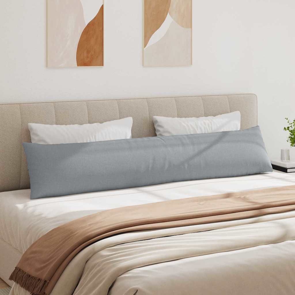 Cuscini da Divano 2 pcs Grigio chiaro 200 x 40 cm Tessuto | homemem39