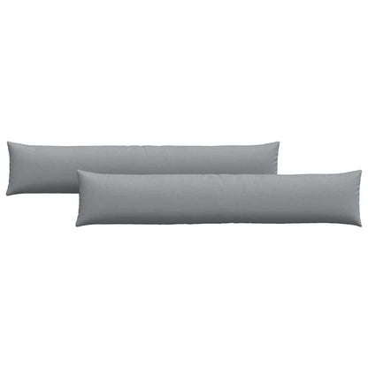 Cuscini da Divano 2 pcs Grigio chiaro 200 x 40 cm Tessuto | homemem39
