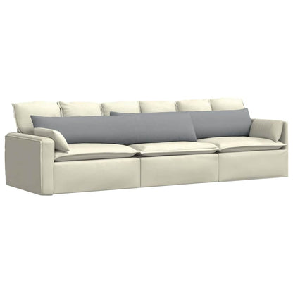 Cuscini da Divano 2 pcs Grigio chiaro 200 x 40 cm Tessuto | homemem39