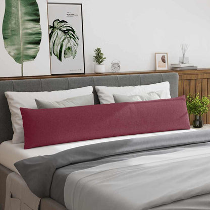 Cuscini da Divano 2 pcs Rosso Vino 200 x 40 cm Tessuto | homemem39