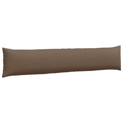 Cuscini da Divano 2 pcs Marrone 200 x 40 cm Tessuto