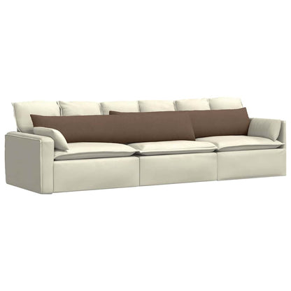 Cuscini da Divano 2 pcs Marrone 200 x 40 cm Tessuto | homemem39