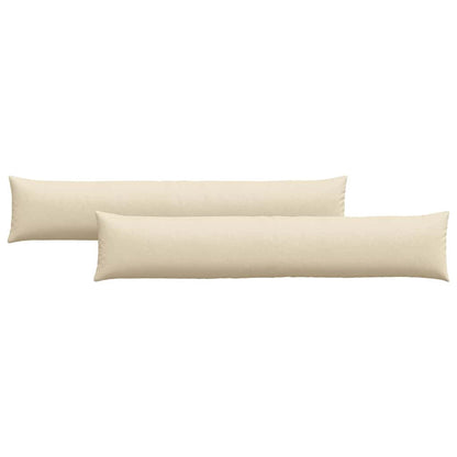 Cuscini da Divano 2 pcs Crema 200 x 40 cm Tessuto | homemem39