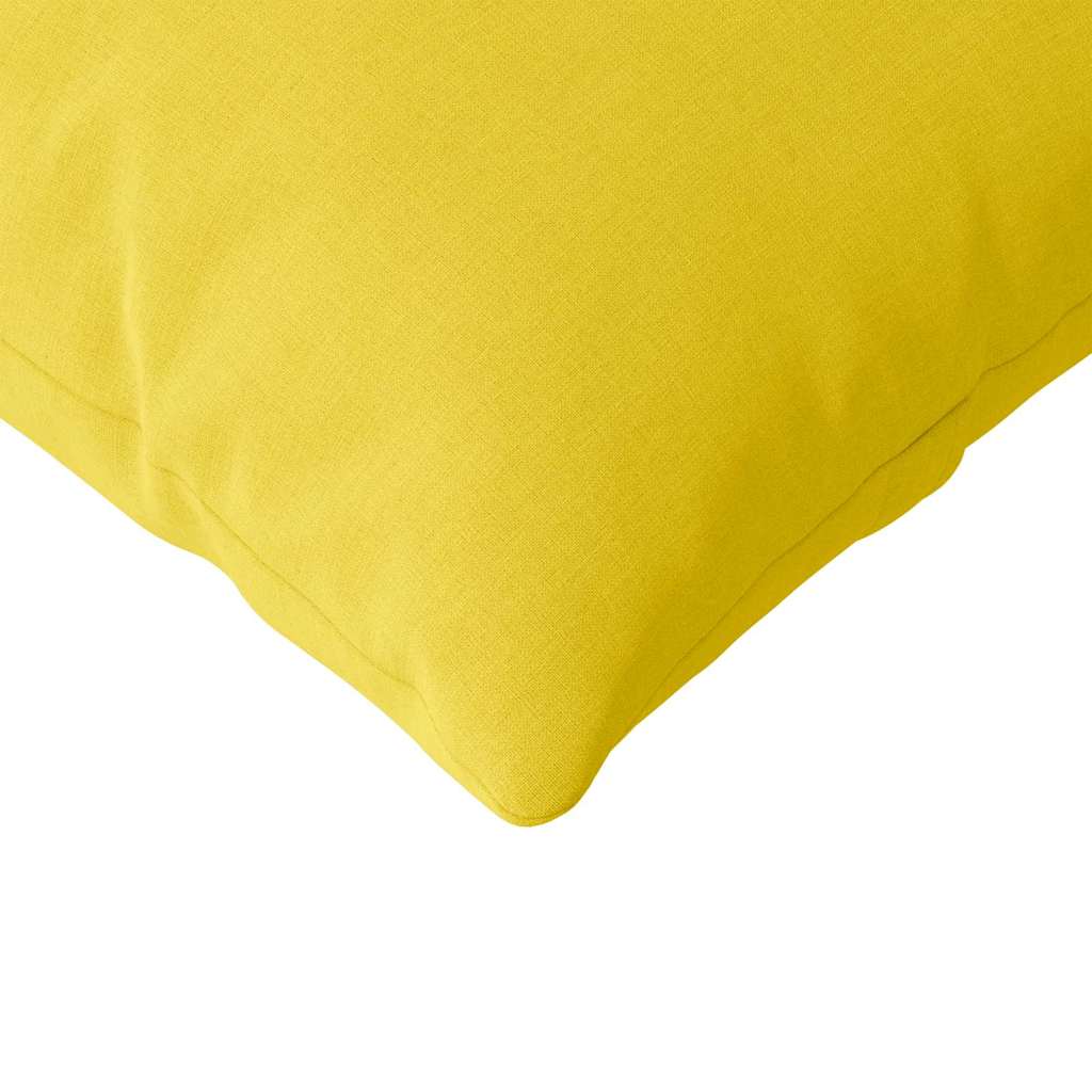 Cuscini da Divano 2 pcs Giallo Chiaro 200 x 40 cm Tessuto | homemem39