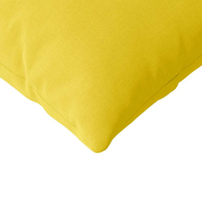 Cuscini da Divano 2 pcs Giallo Chiaro 200 x 40 cm Tessuto