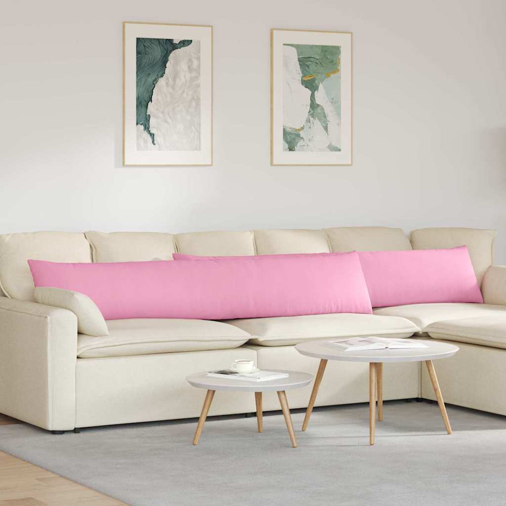 Cuscini da Divano 2 pcs Rosa 200 x 40 cm Tessuto | homemem39
