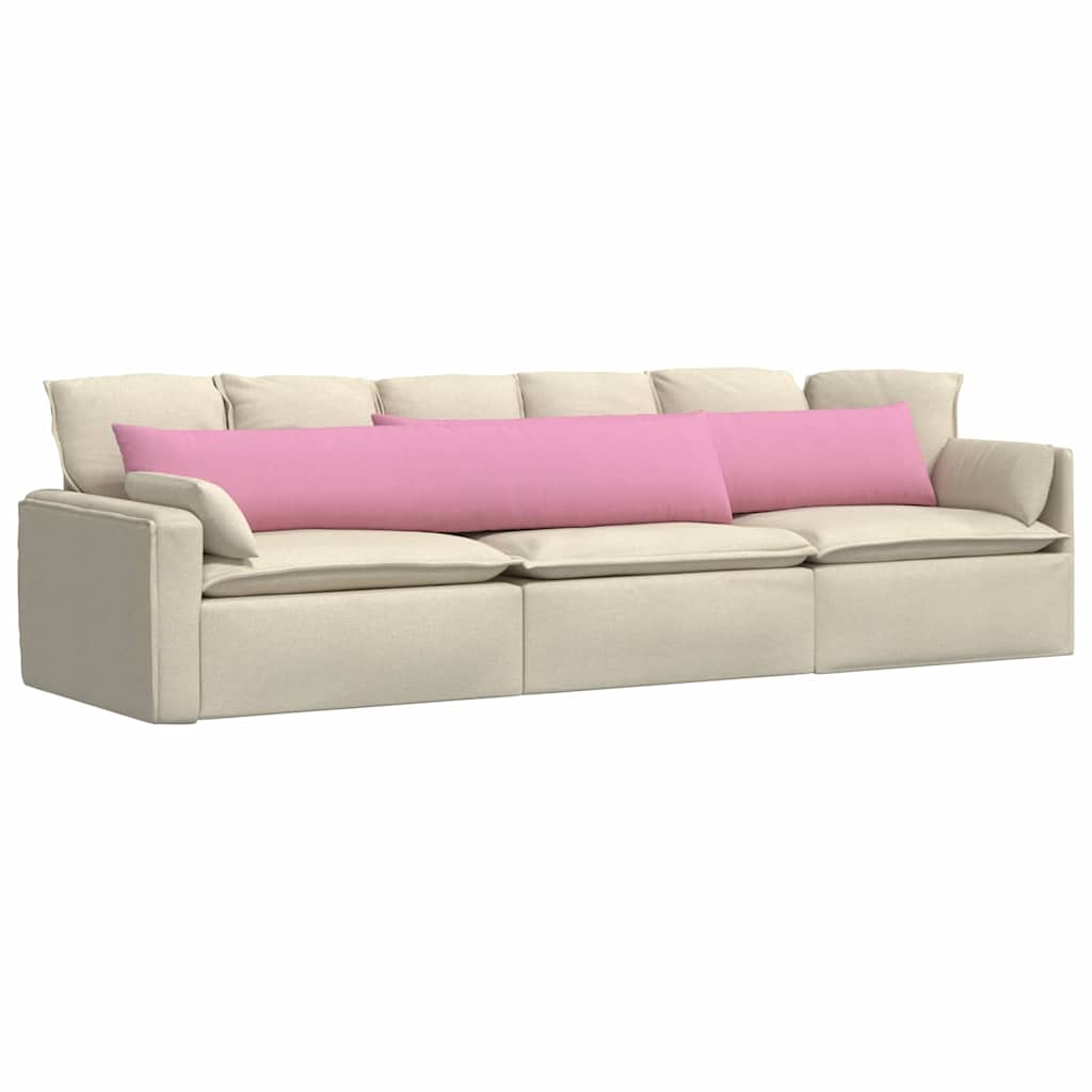 Cuscini da Divano 2 pcs Rosa 200 x 40 cm Tessuto | homemem39