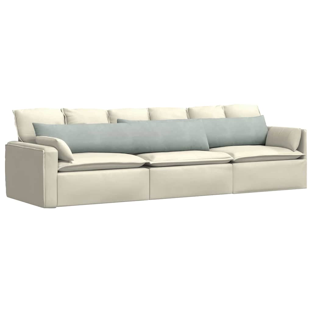 Cuscini da Divano 2 pcs Grigio chiaro 200 x 40 cm | homemem39