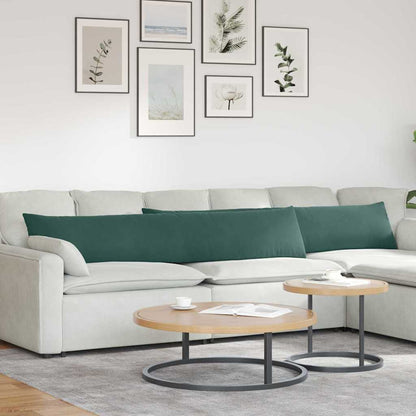 Cuscini da Divano 2 pcs Verde scuro 200 x 40 cm | homemem39
