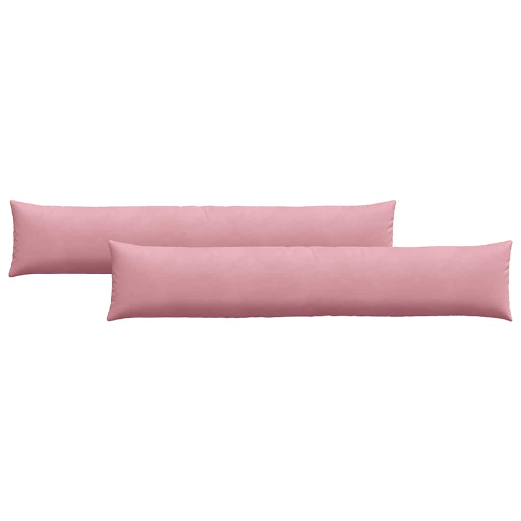 Cuscini da Divano 2 pcs Rosa 200 x 40 cm Tessuto in Cords | homemem39