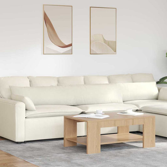Cuscini da Divano 2 pcs Crema 200 x 40 cm Tessuto in Cords