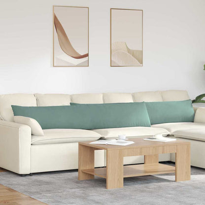 Cuscini da Divano 2 pcs Verde Mare 200 x 40 cm Tessuto in Cords | homemem39