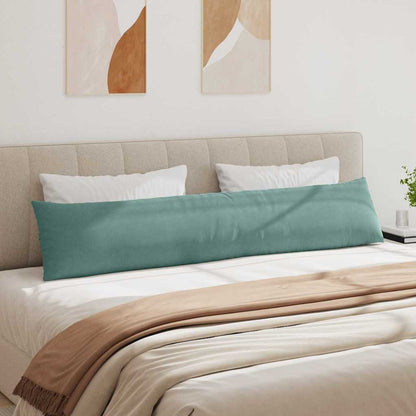Cuscini da Divano 2 pcs Verde Mare 200 x 40 cm Tessuto in Cords | homemem39