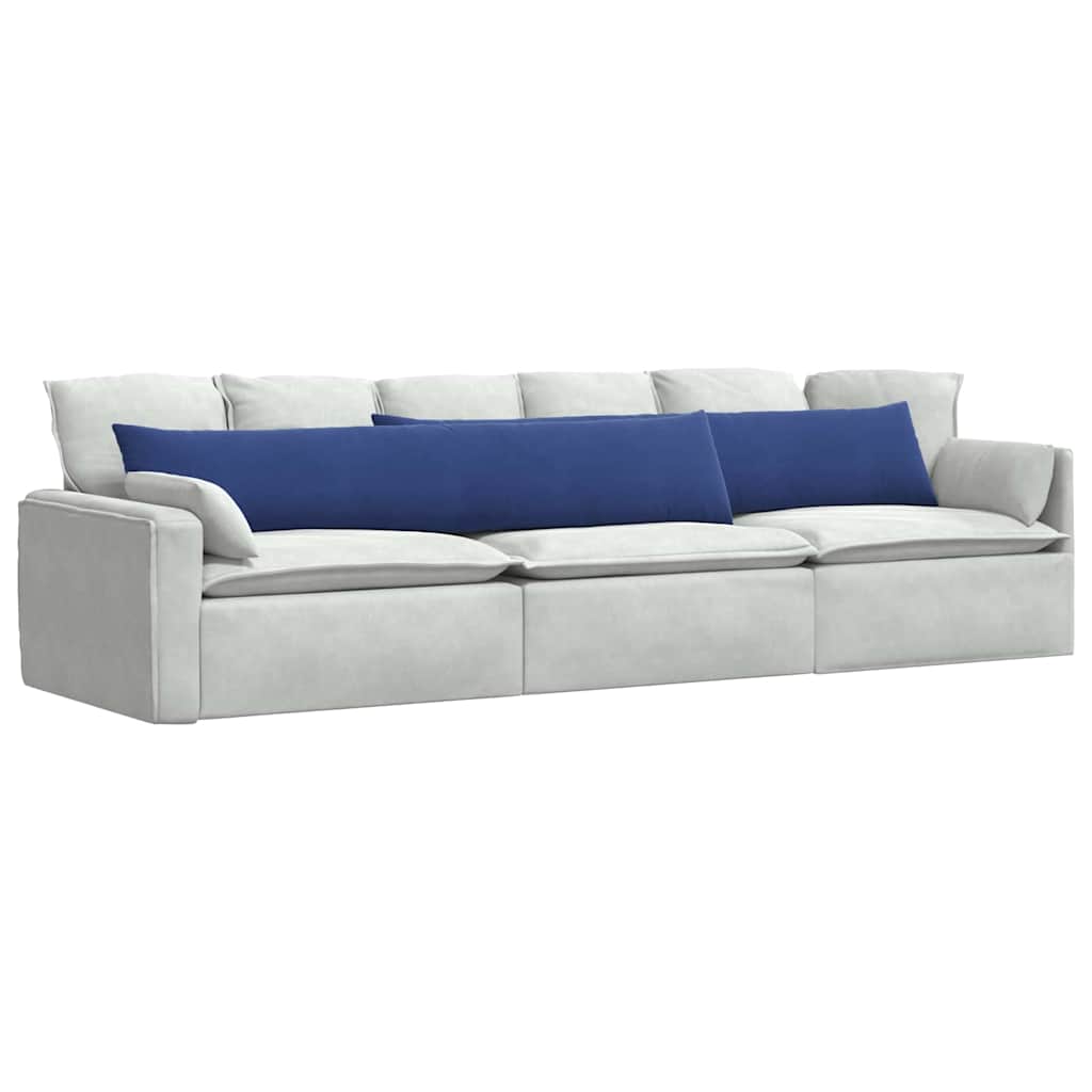 Cuscini da Divano 2 pcs Blu Polizia 200 x 40 cm | homemem39