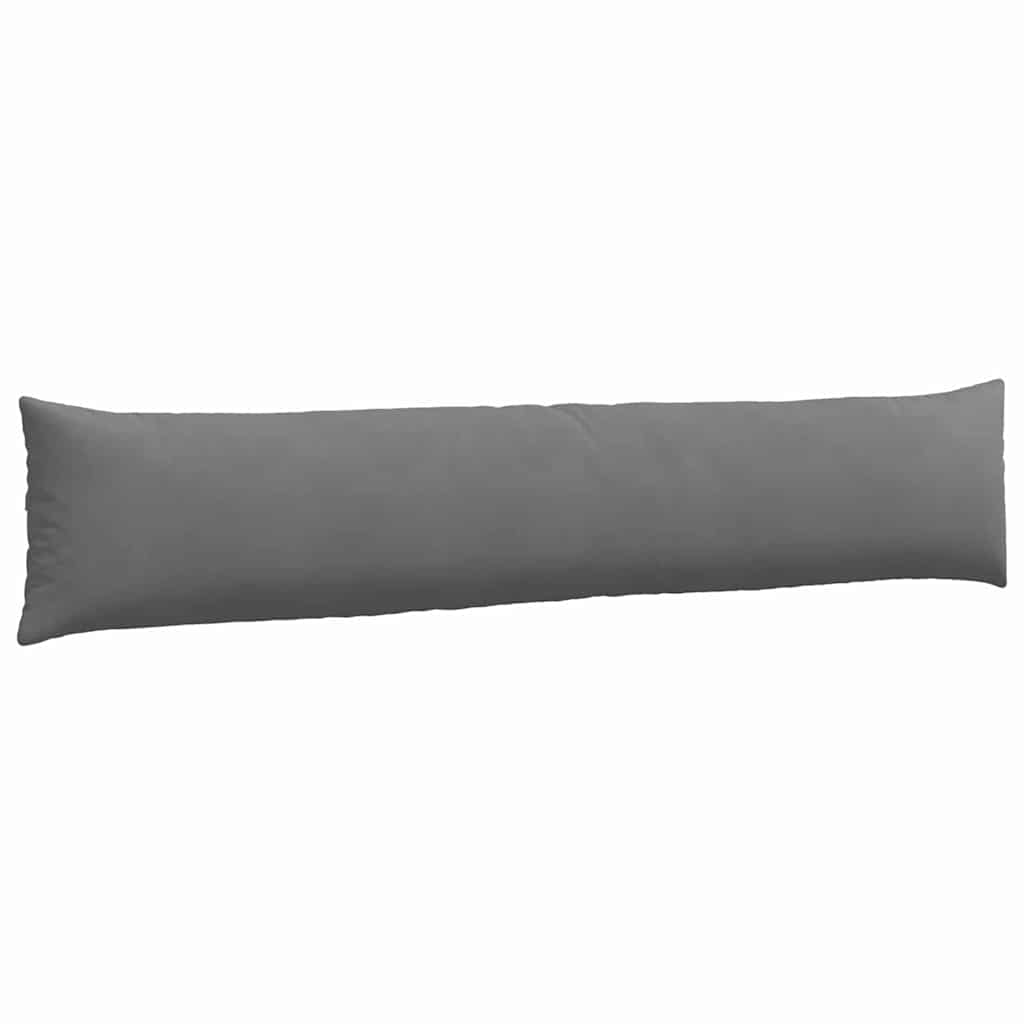 Cuscini da Divano 2 pcs Grigio scuro 200 x 40 cm Tessuto | homemem39
