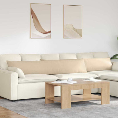 Cuscini da Divano 2 pcs Crema 200 x 40 cm Tessuto | homemem39