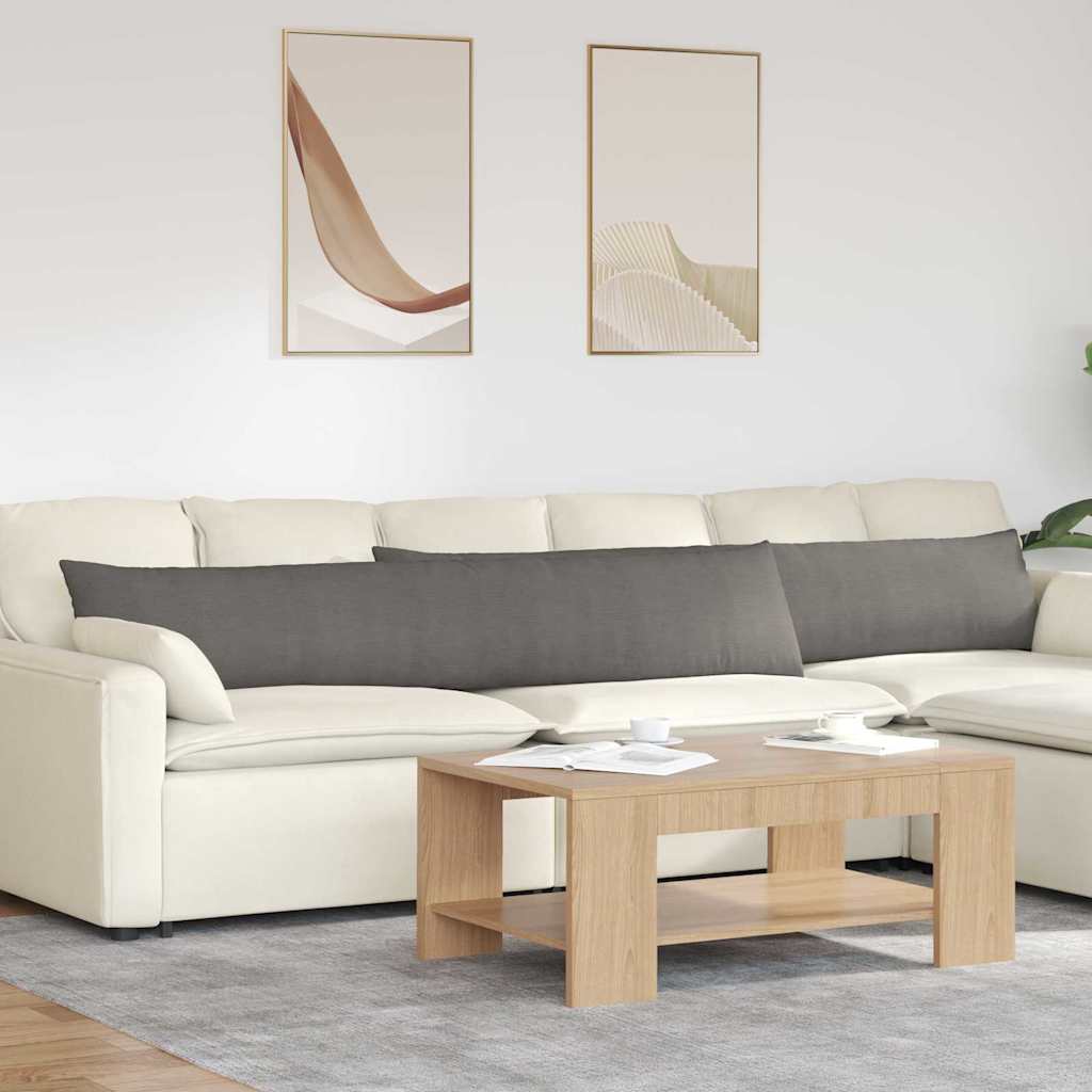 Cuscini da Divano 2 pcs Grigio chiaro 200 x 40 cm | homemem39