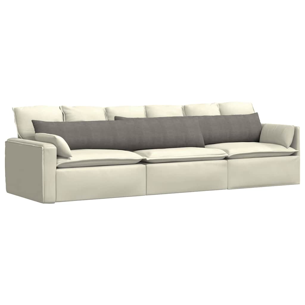 Cuscini da Divano 2 pcs Grigio chiaro 200 x 40 cm | homemem39