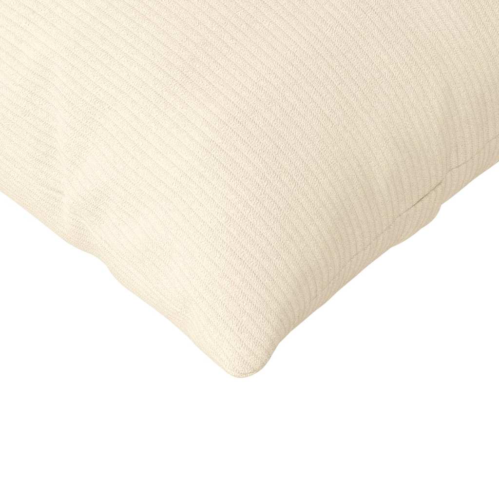 Cuscini da Divano 2 pcs Crema 200 x 40 cm Tessuto in Cords | homemem39