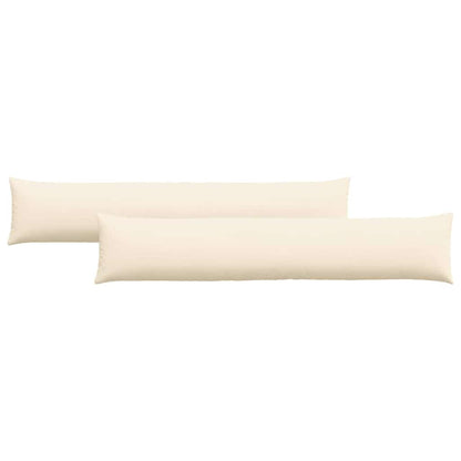 Cuscini da Divano 2 pcs Crema 200 x 40 cm Tessuto in Cords
