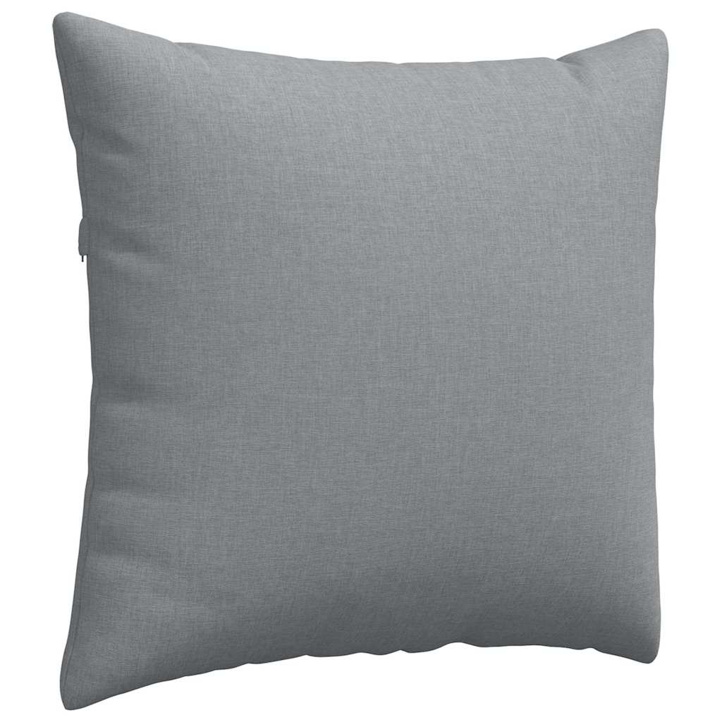 Cuscini da Divano 2 pcs Grigio chiaro 45 x 45 cm Tessuto | homemem39