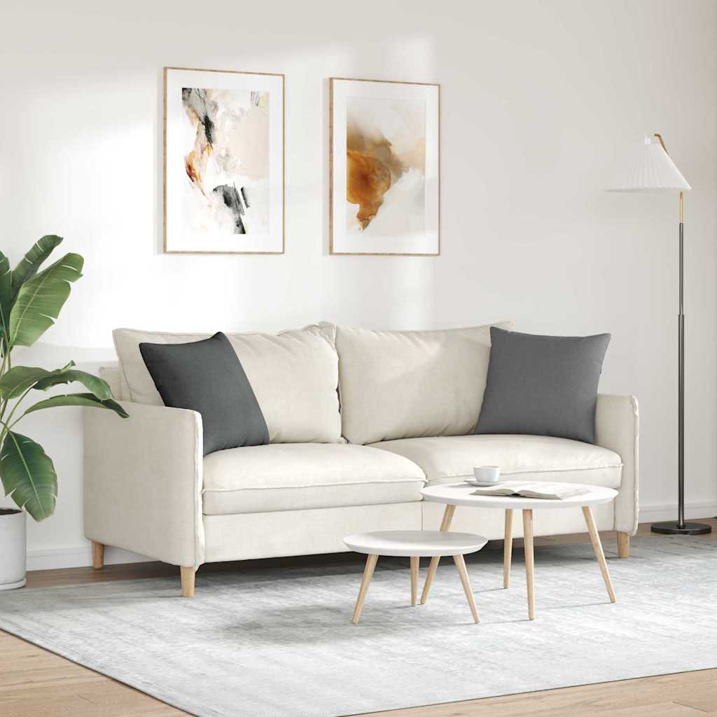 Cuscini da Divano 2 pcs Grigio scuro 45 x 45 cm Tessuto | homemem39