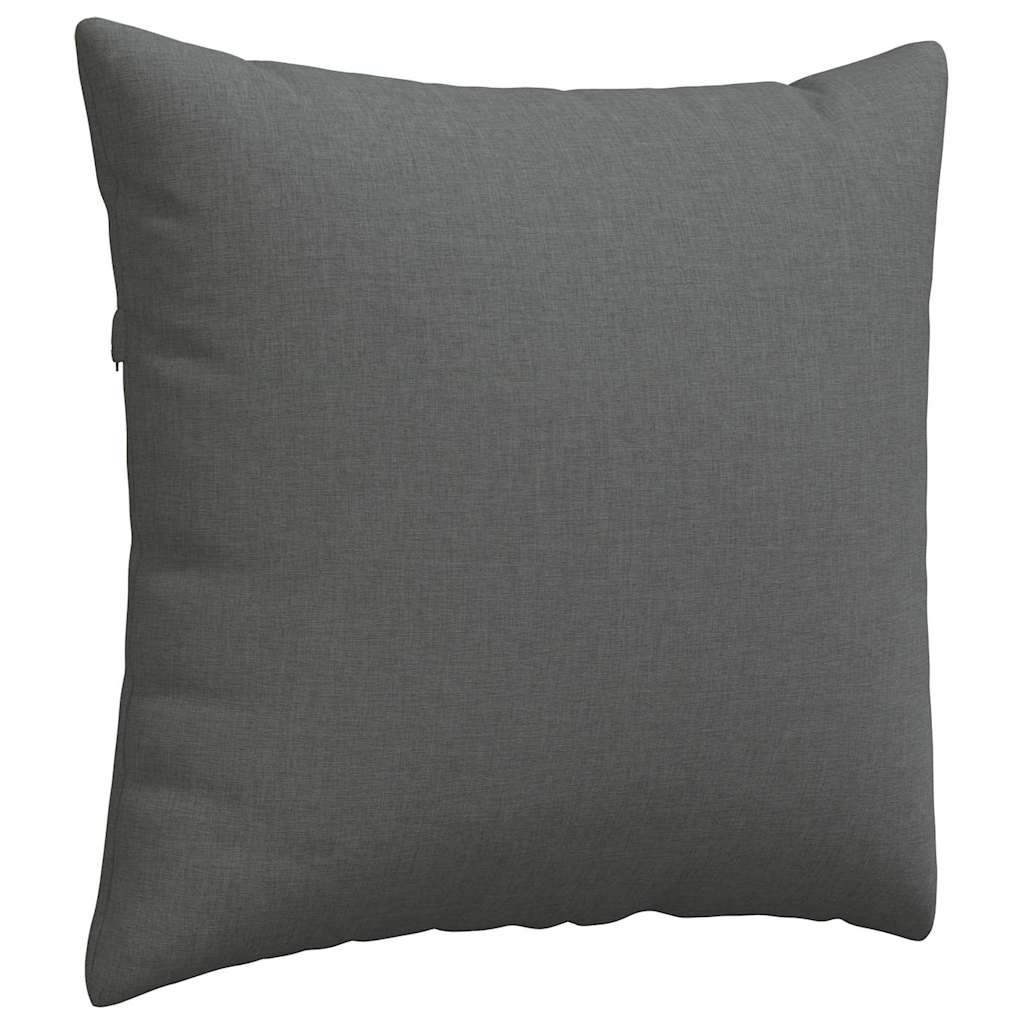 Cuscini da Divano 2 pcs Grigio scuro 45 x 45 cm Tessuto | homemem39