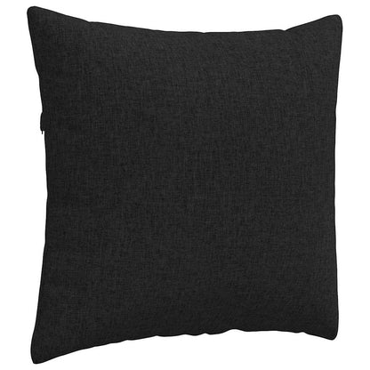 Cuscini da Divano 2 pcs Nero 45 x 45 cm Tessuto | homemem39