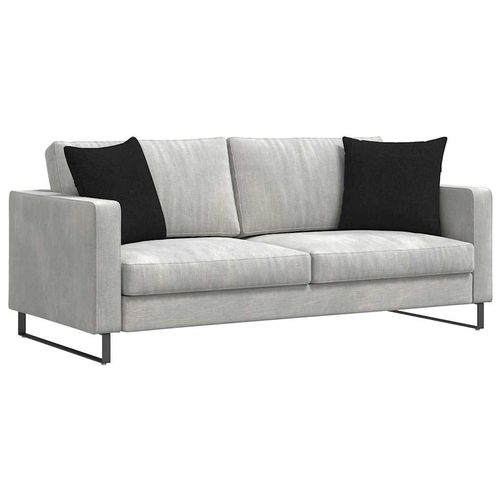 Cuscini da Divano 2 pcs Nero 45 x 45 cm Tessuto | homemem39