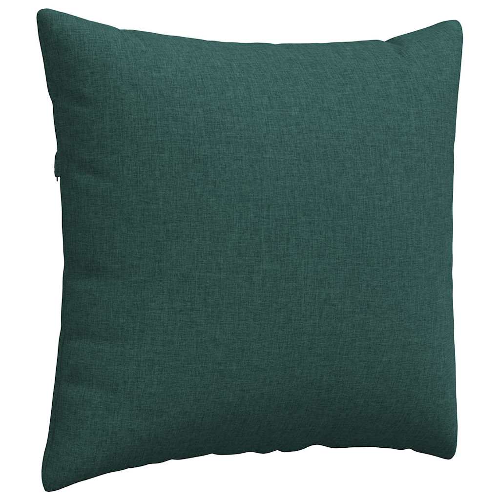 Cuscini da Divano 2 pcs Verde Scuro 45 x 45 cm Tessuto | homemem39