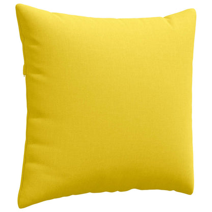 Cuscini da Divano 2 pcs Giallo Chiaro 45 x 45 cm Tessuto | homemem39
