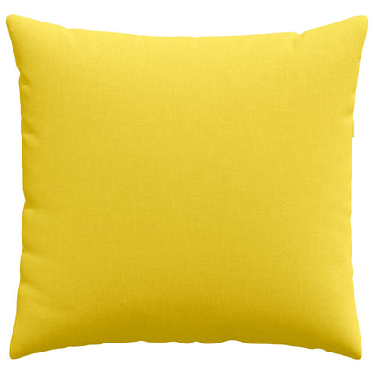 Cuscini da Divano 2 pcs Giallo Chiaro 45 x 45 cm Tessuto | homemem39