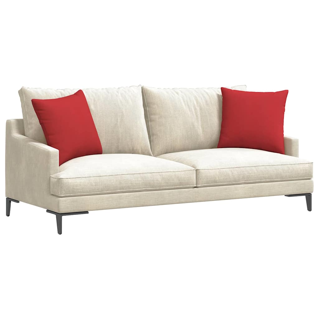 Cuscini da Divano 2 pcs Rosso 45 x 45 cm Tessuto | homemem39
