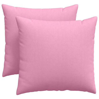 Cuscini da Divano 2 pcs Rosa 45 x 45 cm Tessuto | homemem39