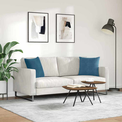 Cuscini da Divano 2 pcs Blu 45 x 45 cm Tessuto in Cords | homemem39