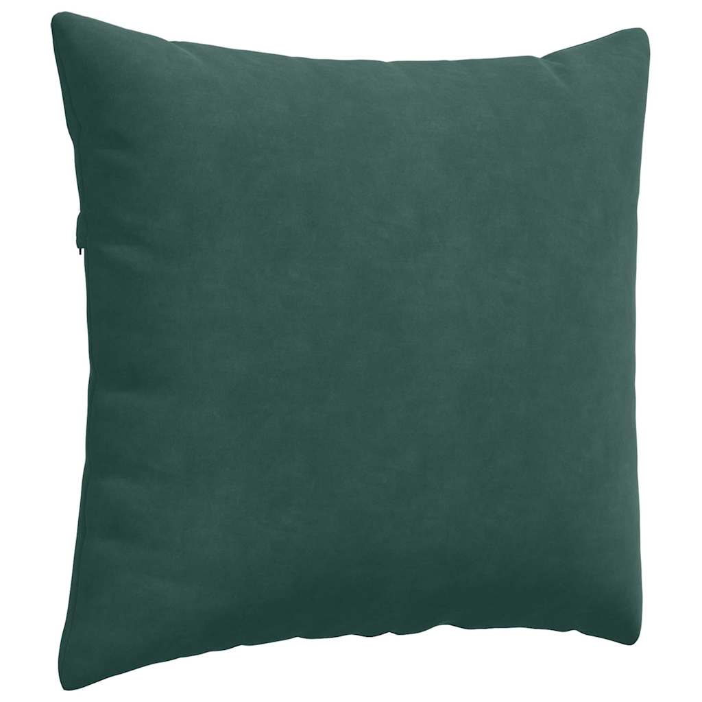 Cuscini da Divano 2 pcs Verde Scuro 45 x 45 cm Tessuto in Cords | homemem39